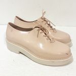 Melissa ‎ Size 9 Pink PVC Jelly Lace Up Oxford Shoes Photo 2