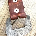 Leather Rock leather brown pink rhinestone belt Photo 3