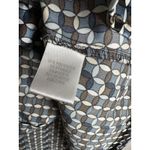 Apt. 9  Shirt Womens Medium Blue Geometric Button Down Stretch Short Sleeve Work Photo 2