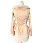 Anthropologie  Off The Shoulder Silky Button Down Shirt Size M NEW Steampunk Photo 3