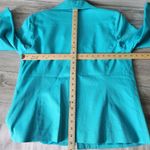 Bob Mackie Wearable Art Teal Blue Butterfly Zip Blazer Jacket New Womens Size L Photo 10