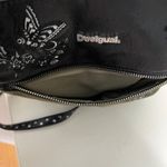 Desigual  Black Green Embroidered Beaded Butterfly Whimsigoth Crossbody Purse Photo 5