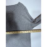 Free People  Grey Marled Knit Boat Neck Sweater Tunic 3/4 Sleeve Pullover LG Photo 3