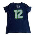 Nike Unisex Blue NFL Seahawks Slim Fit Short Sleeve Fan 12 Jersey T-Shirt Photo 1