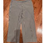Charles Nolan NY Gingham Plaid Brown Ankle Pants Wide Leg Sz 10 Academia Preppy Photo 7