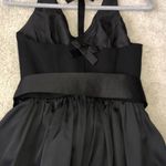 Vera Wang White by  Cocktail Dress Black Bow Accents Women's Size 6 Photo 0