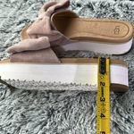 UGG NWOT   Pink and Tan Slippers with Suede Bows Photo 7