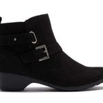 Italian Shoemakers NWT Black Faux Suede Buckle Ankle Boots Booties 10 Photo 2