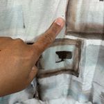 St. John  Yellow Label Geometric Brown White S/S Shirt Size Med #6652 Photo 2