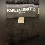 Karl Lagerfeld  Paris black grey collared tweed details button down shacket Photo 5