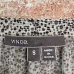 Vince 100% Silk Shift Dress Black Gray Pockets Small Photo 2