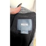 Maeve Women's Gray Cinched Surplice‎ Faux Wrap Dress Size Small Knee Length Photo 6