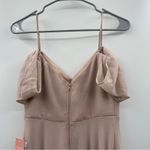 Birdy Grey  Devin Convertible‎ Off Shoulder Bridesmaid Dress in Taupe Size XS NWT Photo 6