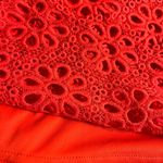 Jack by BB Dakota Women’s One Shoulder top by Red Ruffled Puff Sleeve Top Photo 3