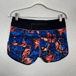 Lululemon Women 4 Paint Storm Harbor Blue Multi Black Speed Shorts Zip Pocket Photo 4