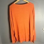 We The Free orange waffle knit oversized top Photo 4