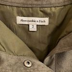 Abercrombie & Fitch skater style green suede skirt Photo 3