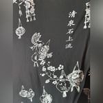 NWT Soft Surroundings Pagoda Lantern Print Heavenly Soft Tunic Blouse M Black Size M Photo 9