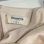 House Of CB  Ariella Satin Crystal Embellished Bow Dress in Ivory Size Small Photo 6