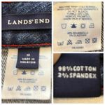 Lands' End Lands’ End Bootcut Jeans 9” Mid Rise Dark Wash Classic Stretch Women’s Size 10 Photo 4