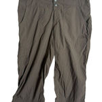 The North Face  Womens Cropped Hiking Pants Size 6‎ Green Nylon Outdoor Cargo Photo 0