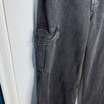 AGOLDE Minka Cargo Denim Wide-leg Jeans in Black W1887 Sz 28 Photo 5