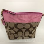 Coach  Legacy Limited Edition Signature C Shoulder Bag Jacquard Orchid Lurex EUC Photo 1