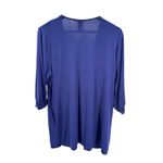 La Blanca  Ruched Tunic Cover-Up Swim Beach Dress Blue Gold‎ Beads Size Small NWT Photo 7