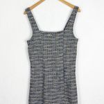 Free People  Maxx Mini Shift Dress Blue Tweed Button Front 70s Boho Photo 12
