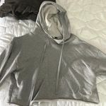 Olivaceous Cropped Hoodie Photo 0