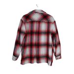 Simply Southern Women's S Red Plaid Sherpa Shacket Jacket Photo 1
