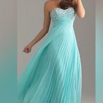 Night Moves  Beaded Crystal Pleated Chiffon Evening Dress - Prom Photo 2