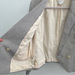 Ann Taylor  Loft Women's Seersucker Tailored Blazer Striped Blue White NWOT Photo 6
