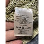 Anthropologie Guinevere Hemp Metallic Sweater Gold Sheer Open Knit Size M Photo 7