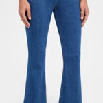 Veronica Beard  Carson ankle flare high rise jeans in washed oxford blue denim 30 Photo 0