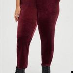 Torrid Pull-On Relaxed Taper Velvet High-Rise Pant Photo 1