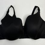 Cacique  Size 46DDD Bra Lightly Lined Balconette Black Underwire Full Coverage Photo 2