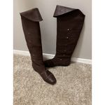 Botkier  Leather Pull‎ Up Knee Boots 38 / 7.5 Brown Leather Photo 7