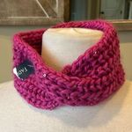 Crochet Pink Headband Ear Muffs Warmer Photo 0