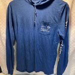 Vineyard Vines Hooded Long Sleeve Shirt Mens XS Blue Photo 0