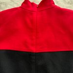 Bloomingdales Bloomingdale’s Vintage 100% Wool Red & Black High Neck Long Sleeve Knee Length Dress, size 6 Photo 13