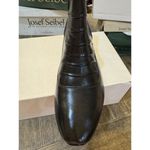 Josef Seibel Black Bootie Leather Distressed Silver Studs US 6.5 37 Victorian Photo 1