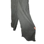 Cloth & Stone  Women Jumpsuit M Black Linen Cropped‎ Wide Leg Coastal Lagenlook Photo 3