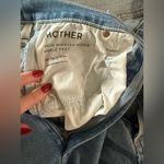 MOTHER high waisted rider ankle fray jeans Blue Size 27 Photo 7