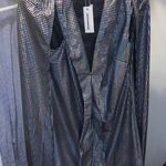 Cape Dress Silver Size L Photo 1
