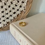 American Vintage Vintage “Gilda” Gold Glitter Ring Stacking 5.5 Classic Femme Glam Photo 6