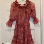 MISA Los Angeles Washed Rose Pink Danae Floral Blouson Mini Dress Sz XS NWT Photo 0