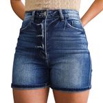 Kancan Robbie High Rise Mom Fit Shorts Photo 0