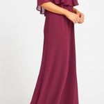 Show Me Your Mumu Caitlin Cold Shoulder Gown Red Cherry Red NEW Photo 11