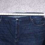 Old Navy  High Rise Slouchy Straight Jeans Cropped Women's Plus Size 28 Dark Wash Photo 9